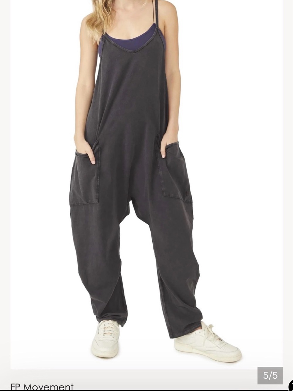 Free people hotshot onesie size xs (they’re oversized) in washed black
